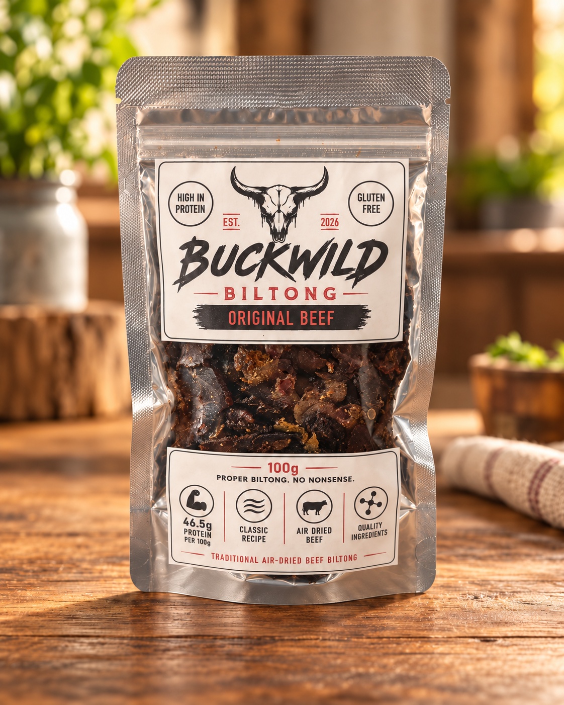 Actual Buckwild Original Beef pouch